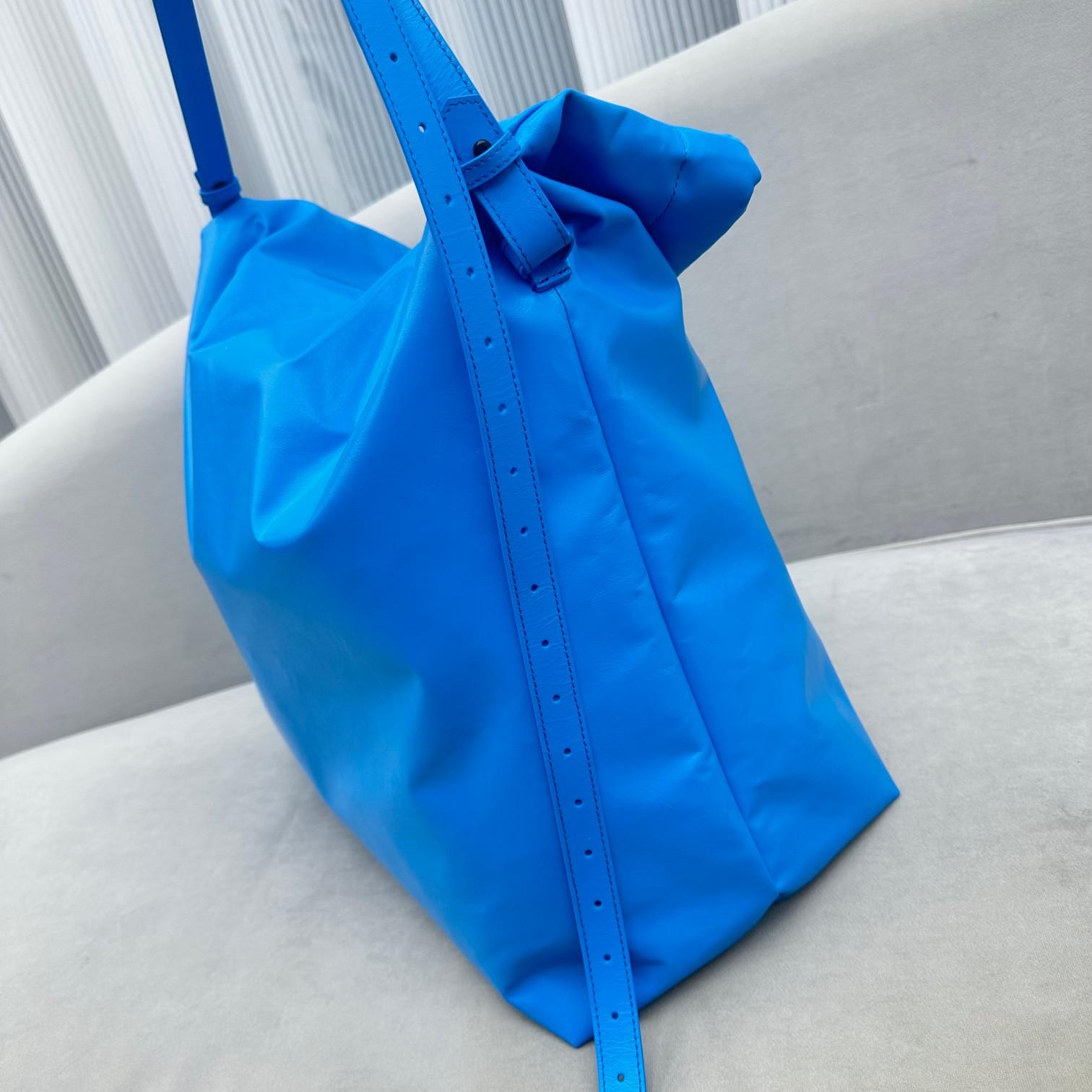 Balenciaga Trash Bag Large Pouch In Blue(37-40-52cm) - DesignerGu