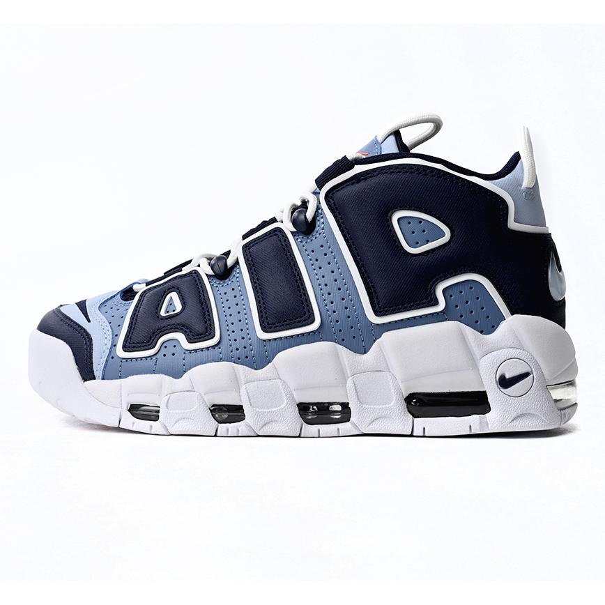 Nike Air More Uptempo Blue and Black Chara Cters Sneaker     415082-404  - DesignerGu