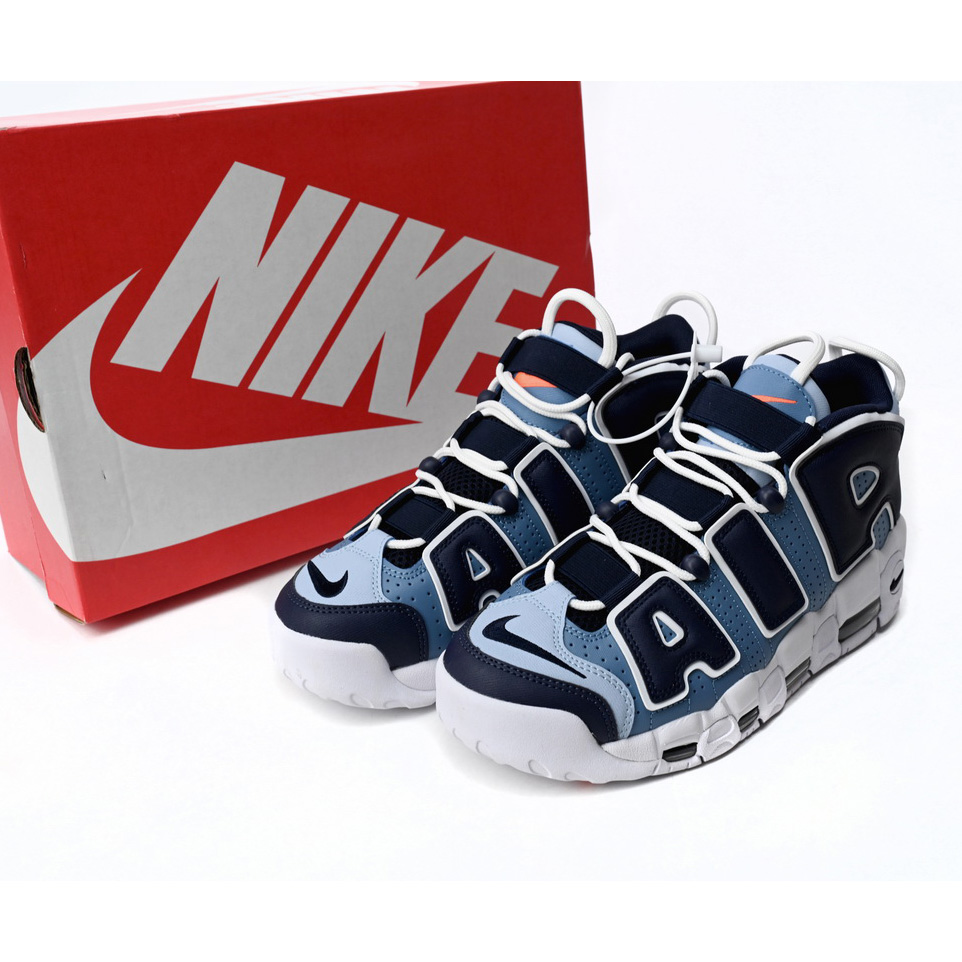 Nike Air More Uptempo Blue and Black Chara Cters Sneaker     415082-404  - DesignerGu