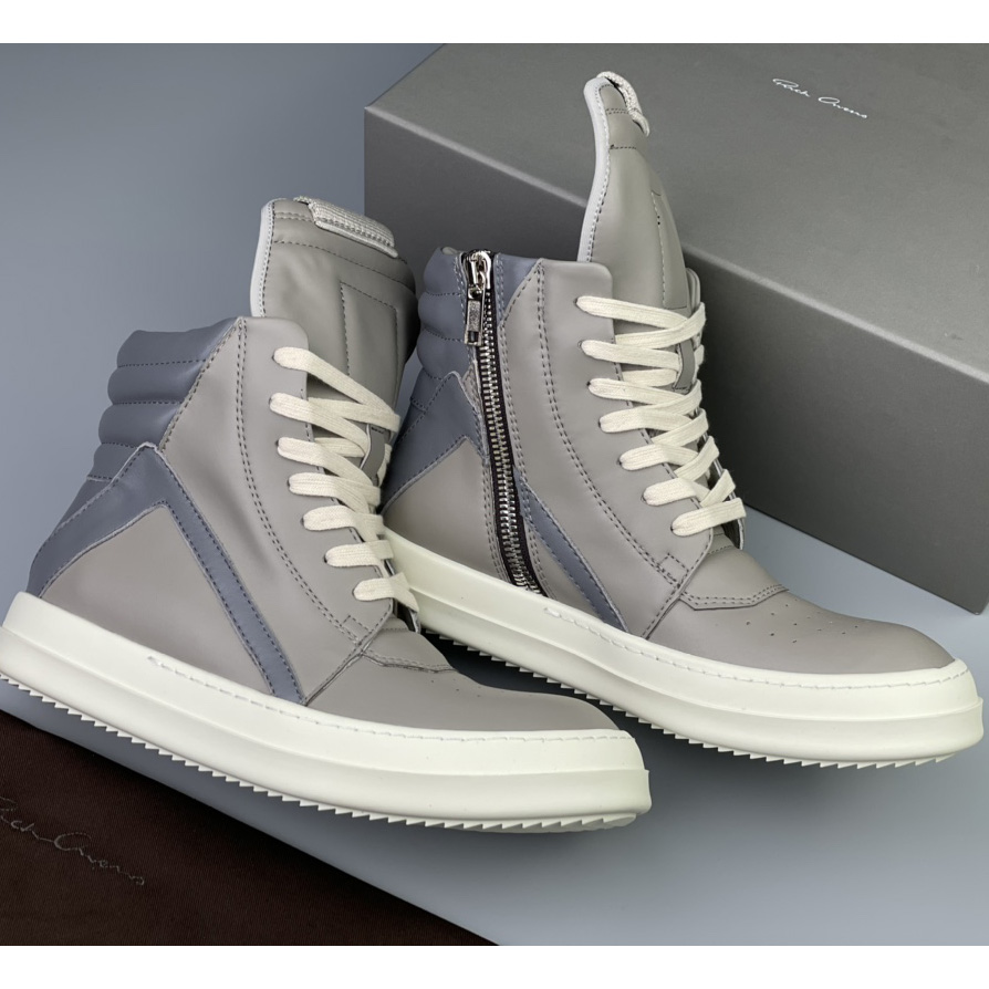 Rick Owens Geobasket High Top Sneakers - DesignerGu