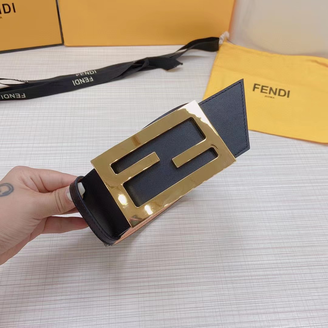 Fendi Leather Belt  60mm - DesignerGu