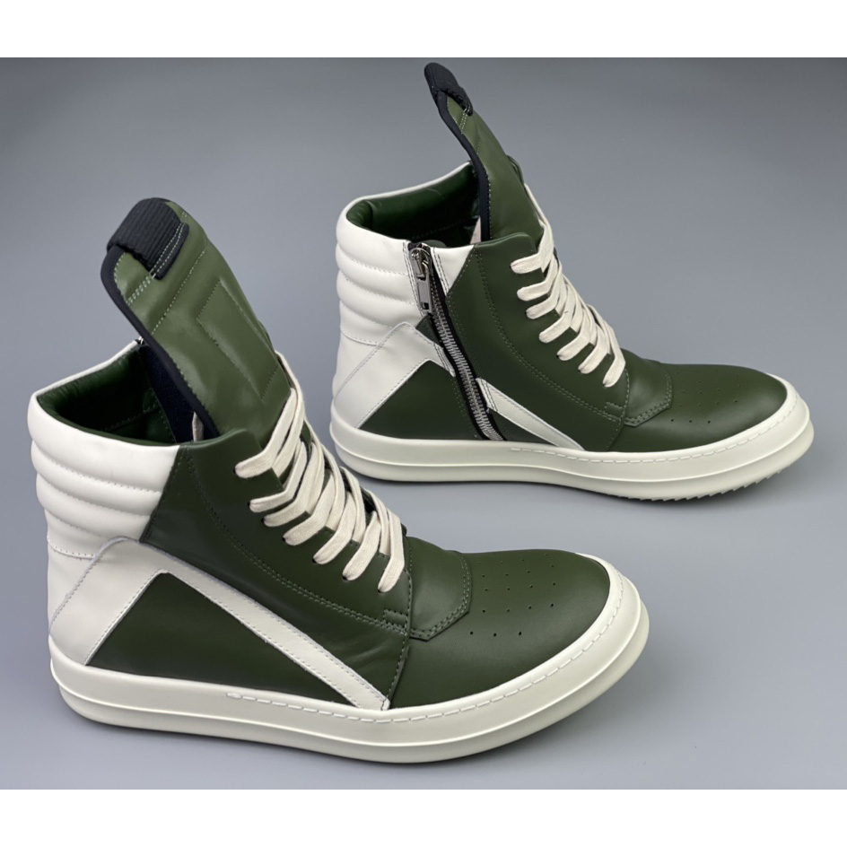 Rick Owens Geobasket High Top Sneakers - DesignerGu