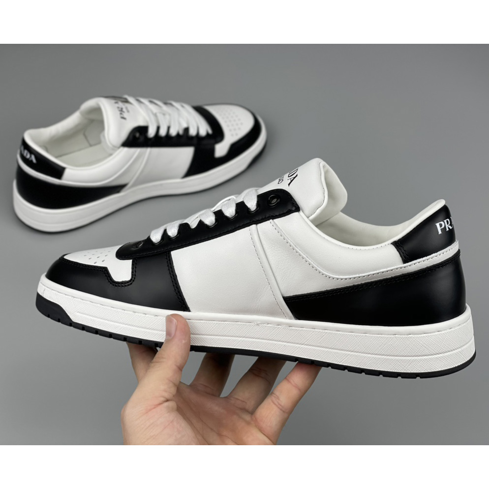 Prada Downtown Leather Sneakers - DesignerGu