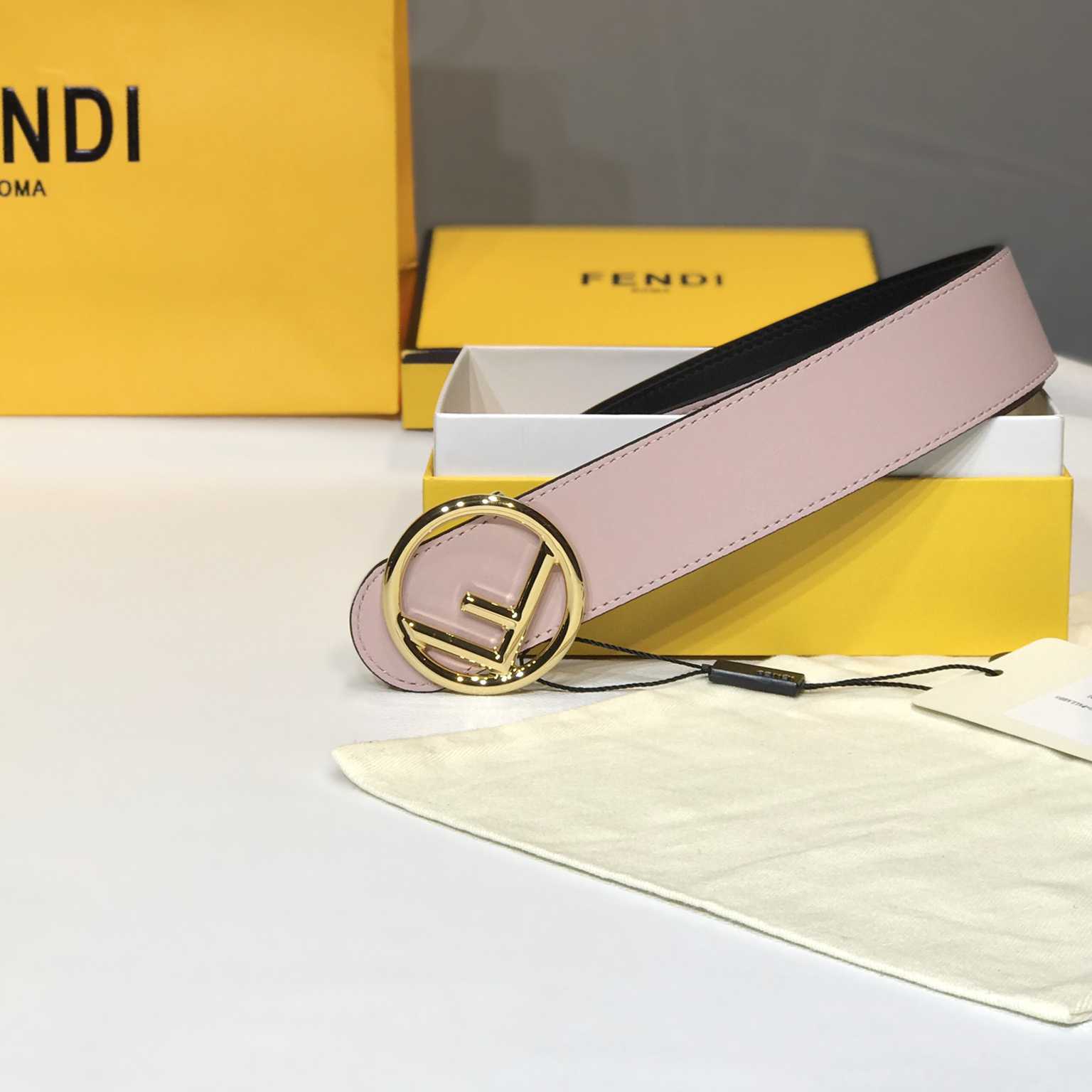 Fendi Black Leather Belt - DesignerGu