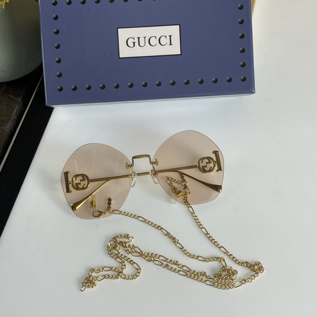 Gucci Geometric-Frame Sunglasses    GG1203S - DesignerGu