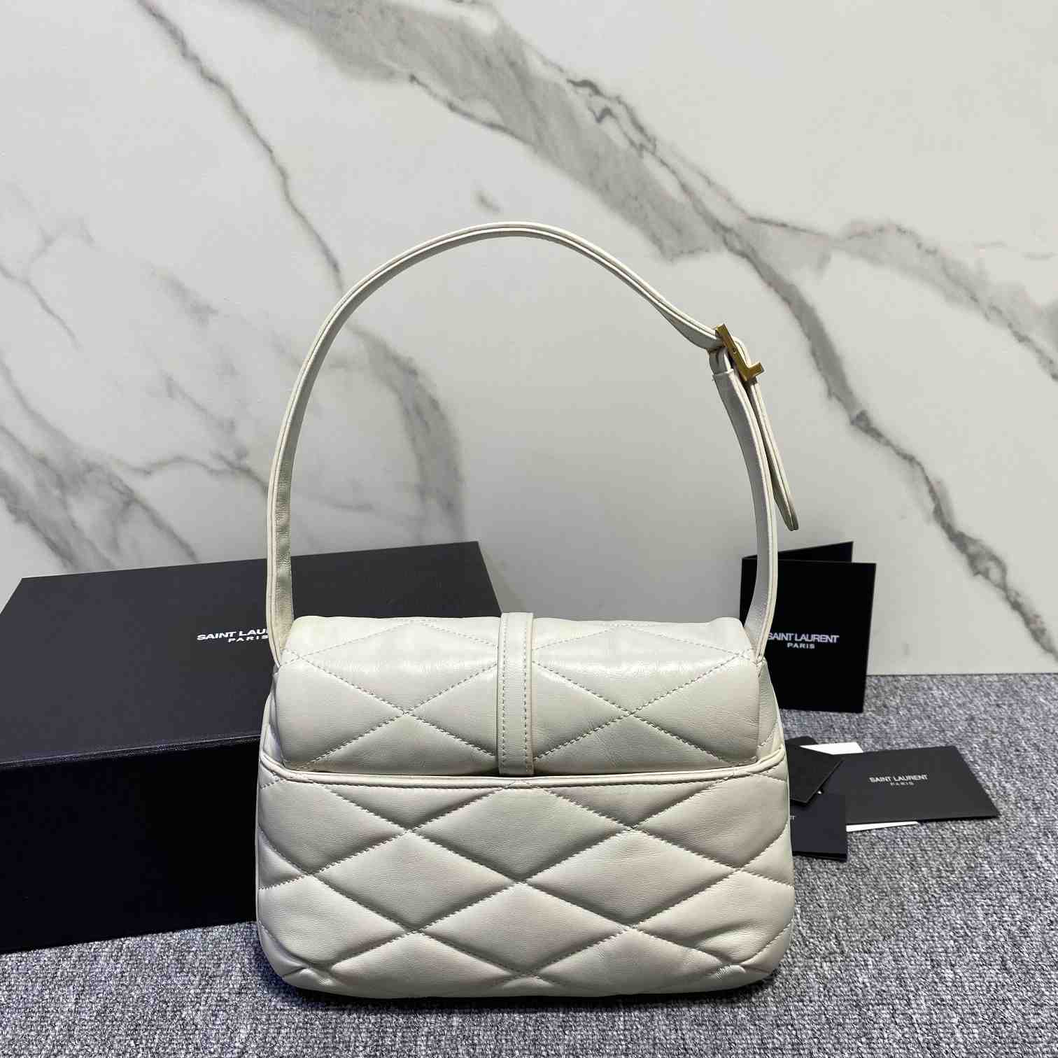 Saint Laurent Le 57 Hobo Bag In Quilted Lambskin - DesignerGu