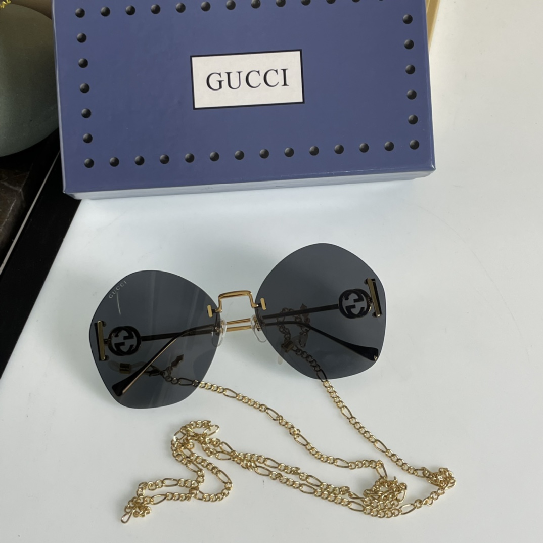 Gucci Geometric-Frame Sunglasses    GG1203S - DesignerGu