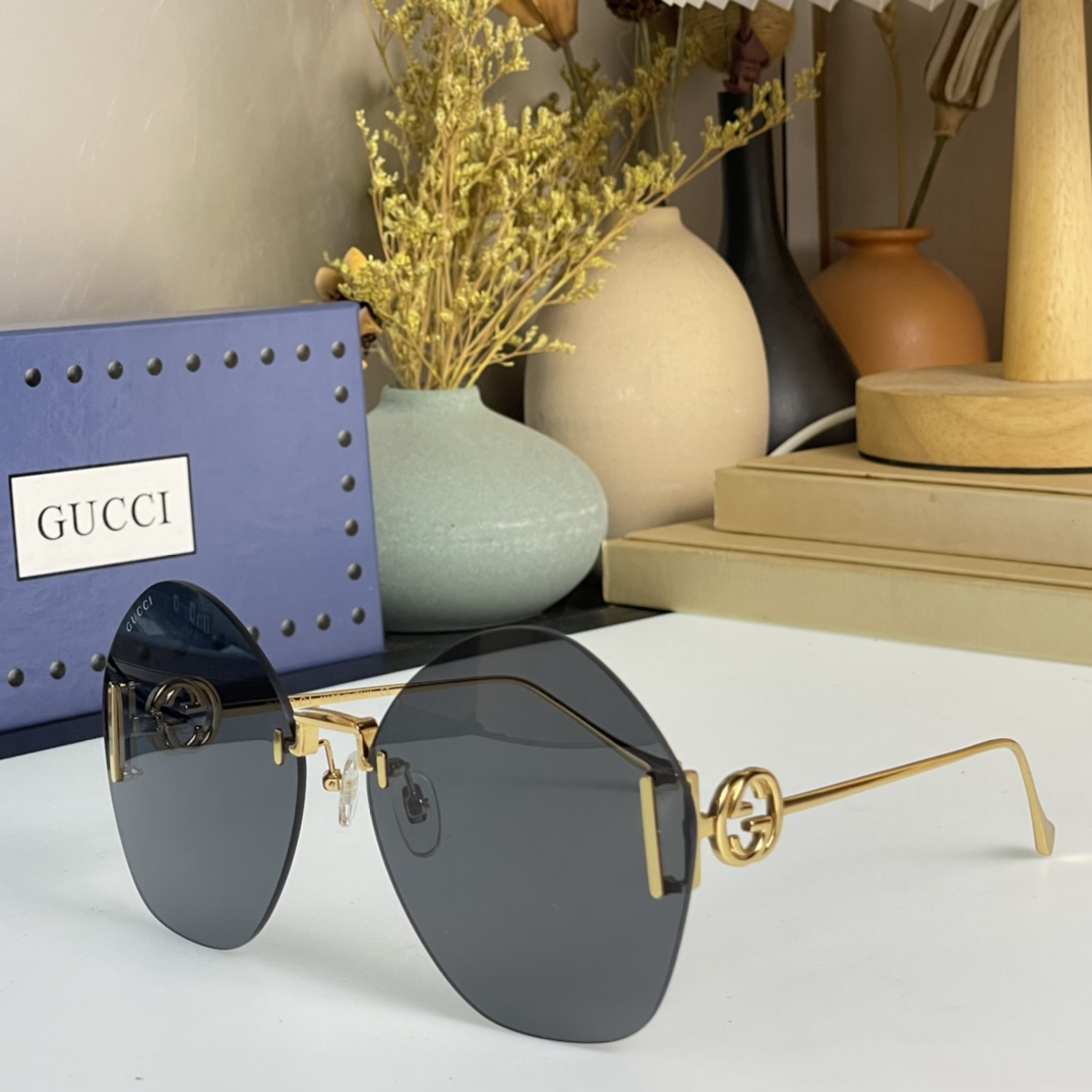 Gucci Geometric-Frame Sunglasses    GG1203S - DesignerGu