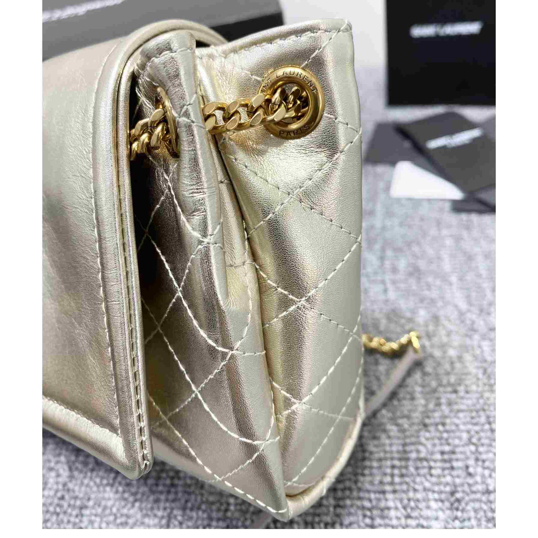 Saint Laurent Mini Nolita In Lambskin - DesignerGu