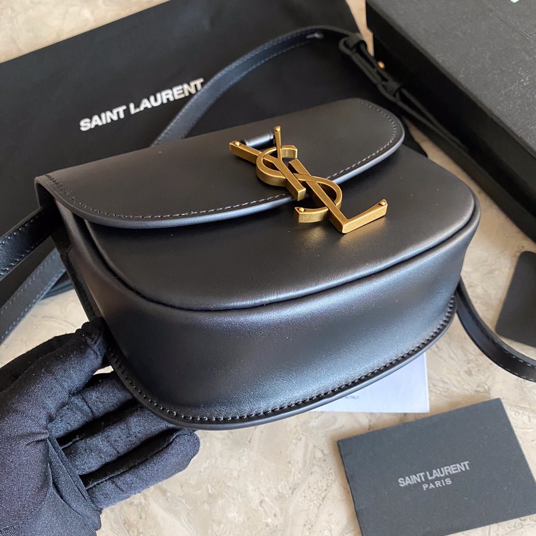 Saint Laurent Kaia Small Satchel In Smooth Leather - DesignerGu