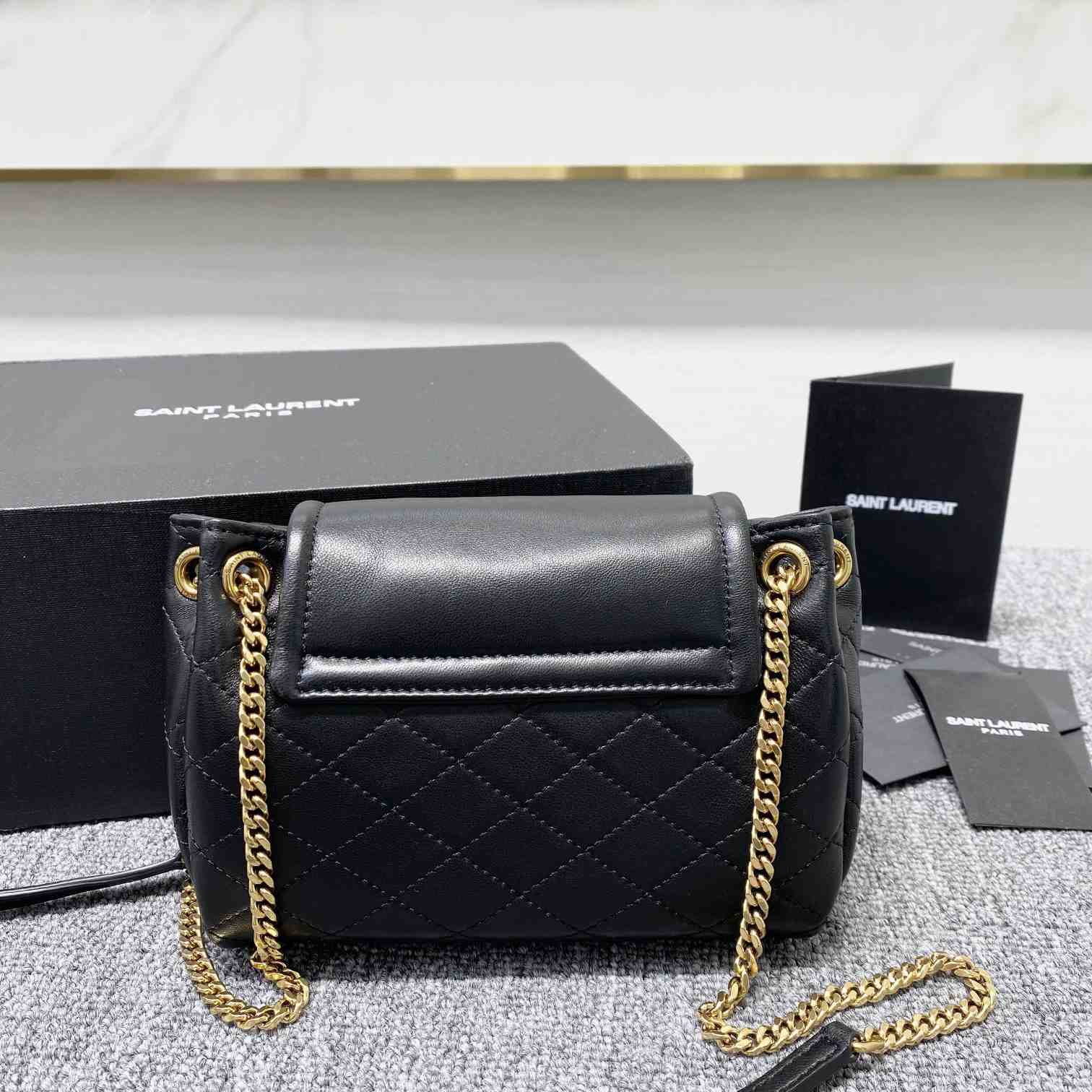 Saint Laurent Mini Nolita In Lambskin - DesignerGu