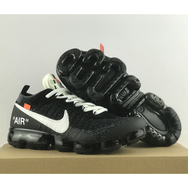 Off-White x Nike Air Vapormax Flyknit 2.0"Black/White" Sneakers    AA3831-100 - DesignerGu