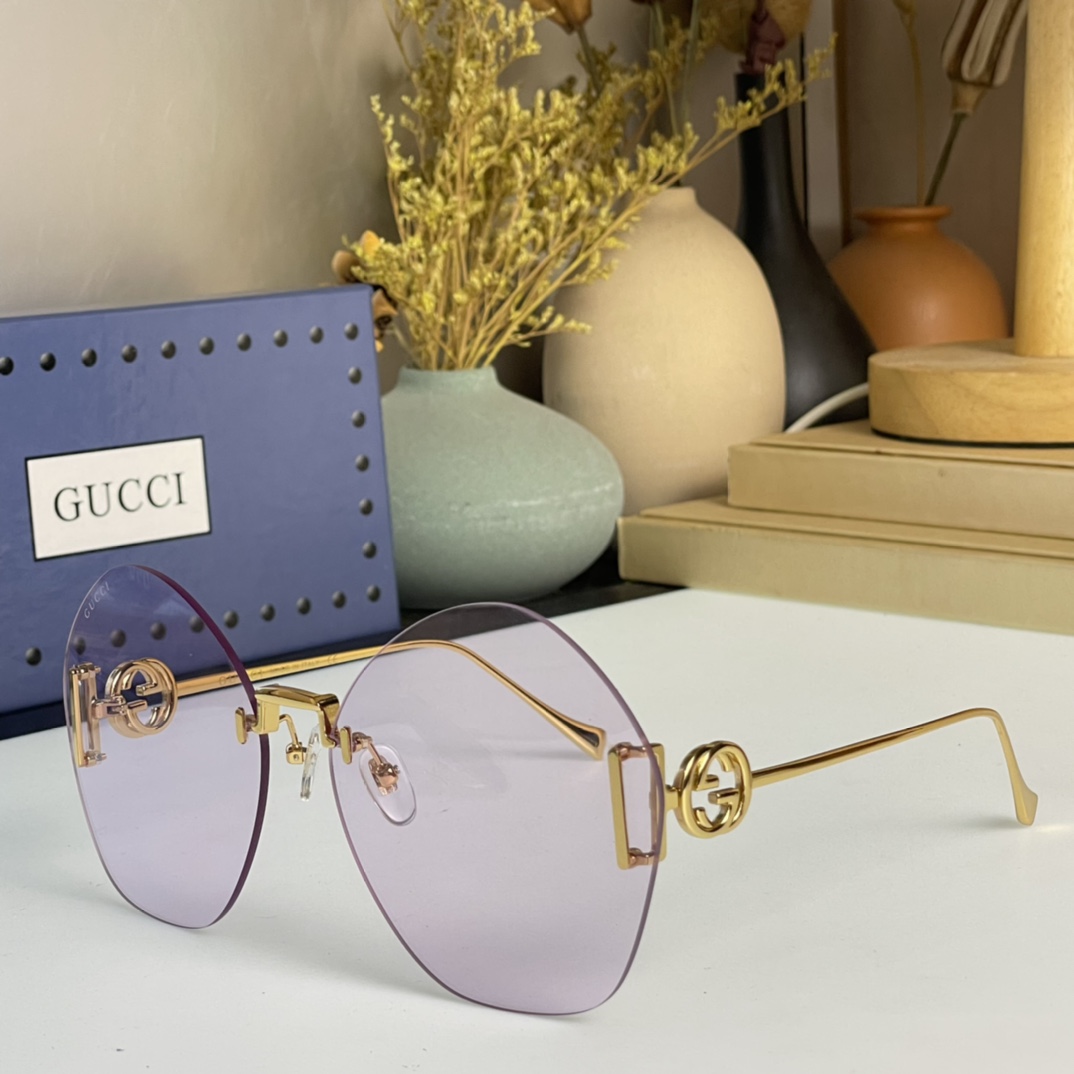 Gucci Geometric-Frame Sunglasses    GG1203S - DesignerGu