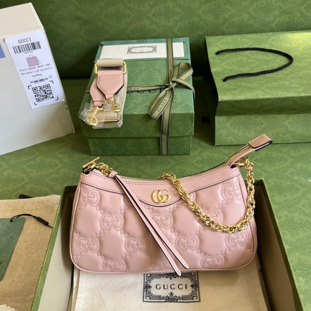 Gucci GG Matelassé Handbag(25-15-8cm) - DesignerGu