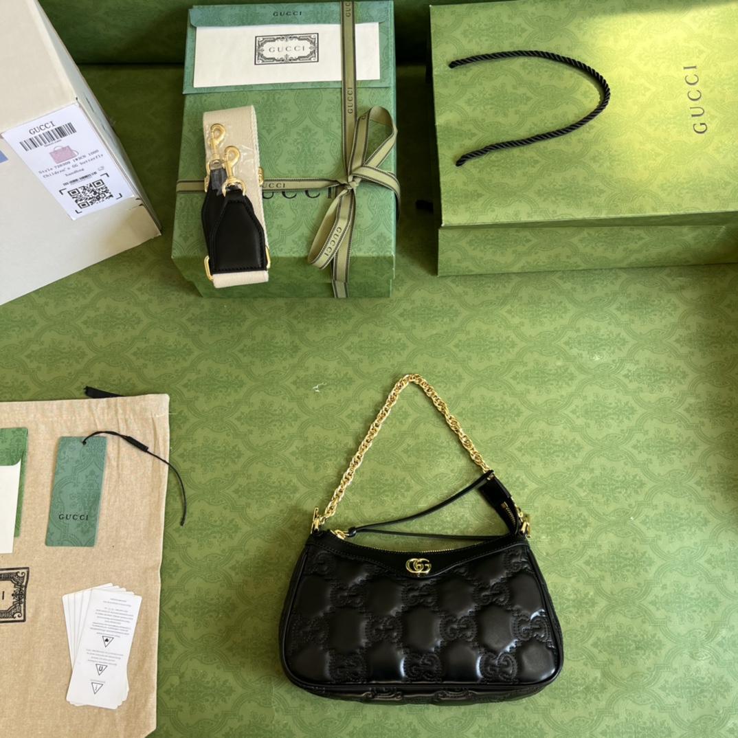 Gucci GG Matelassé Handbag(25-15-8cm) - DesignerGu