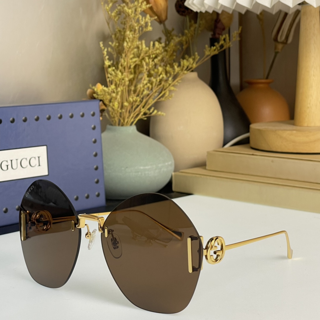 Gucci Geometric-Frame Sunglasses    GG1203S - DesignerGu