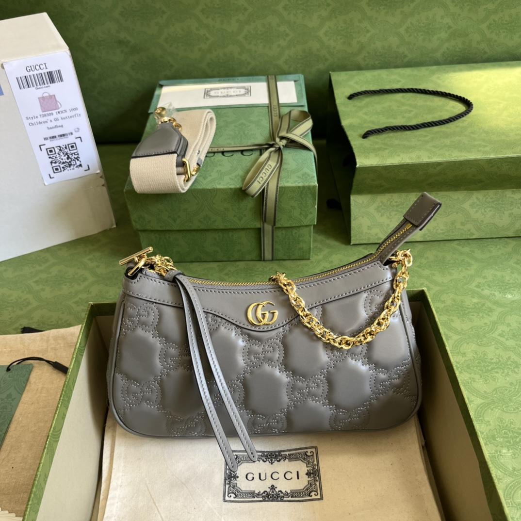 Gucci GG Matelassé Handbag(25-15-8cm) - DesignerGu