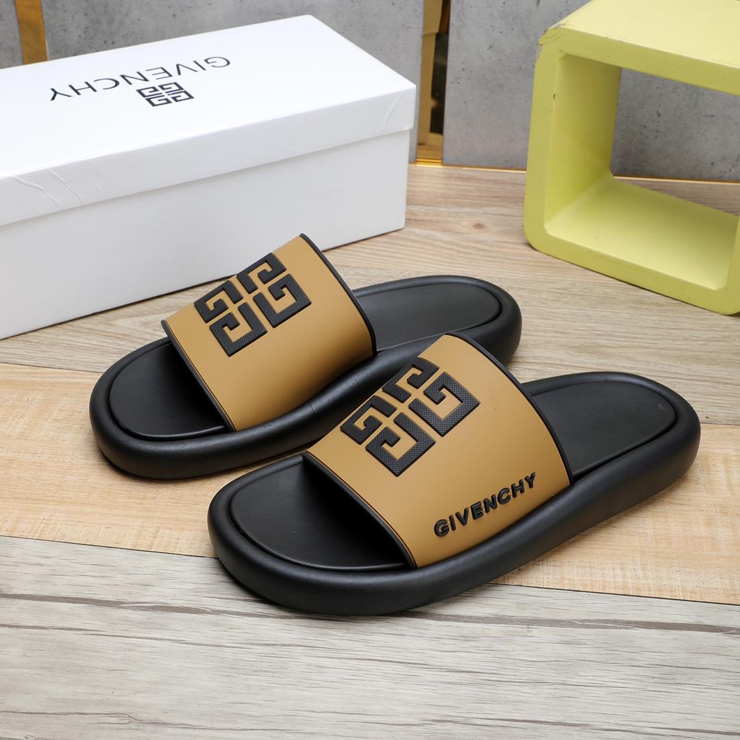 Givenchy 4G Logo Rubber Slides Sandals - DesignerGu