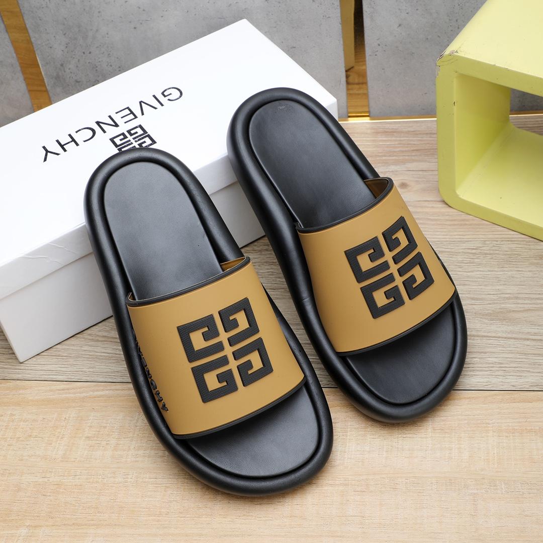 Givenchy 4G Logo Rubber Slides Sandals - DesignerGu