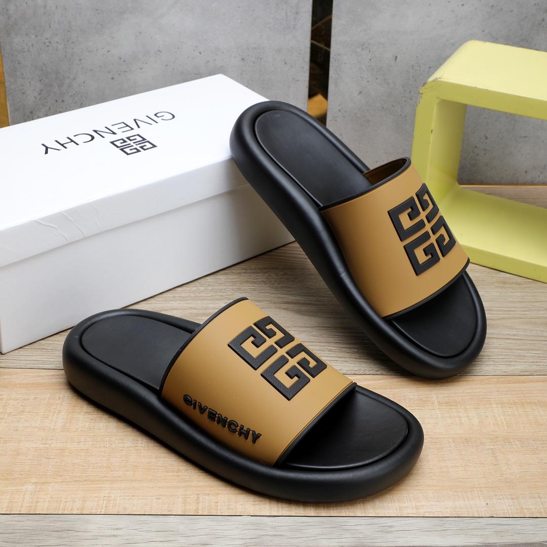 Givenchy 4G Logo Rubber Slides Sandals - DesignerGu