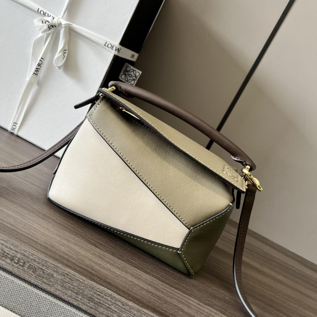 Loewe Mini Puzzle Edge In Nappa Calfskin - DesignerGu