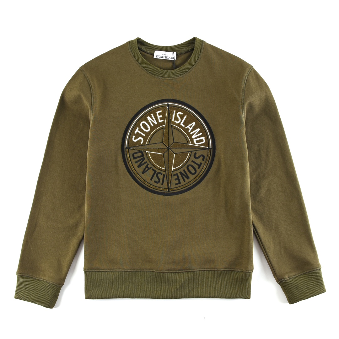 Stone Island Crew Neck Sweatshirt - DesignerGu