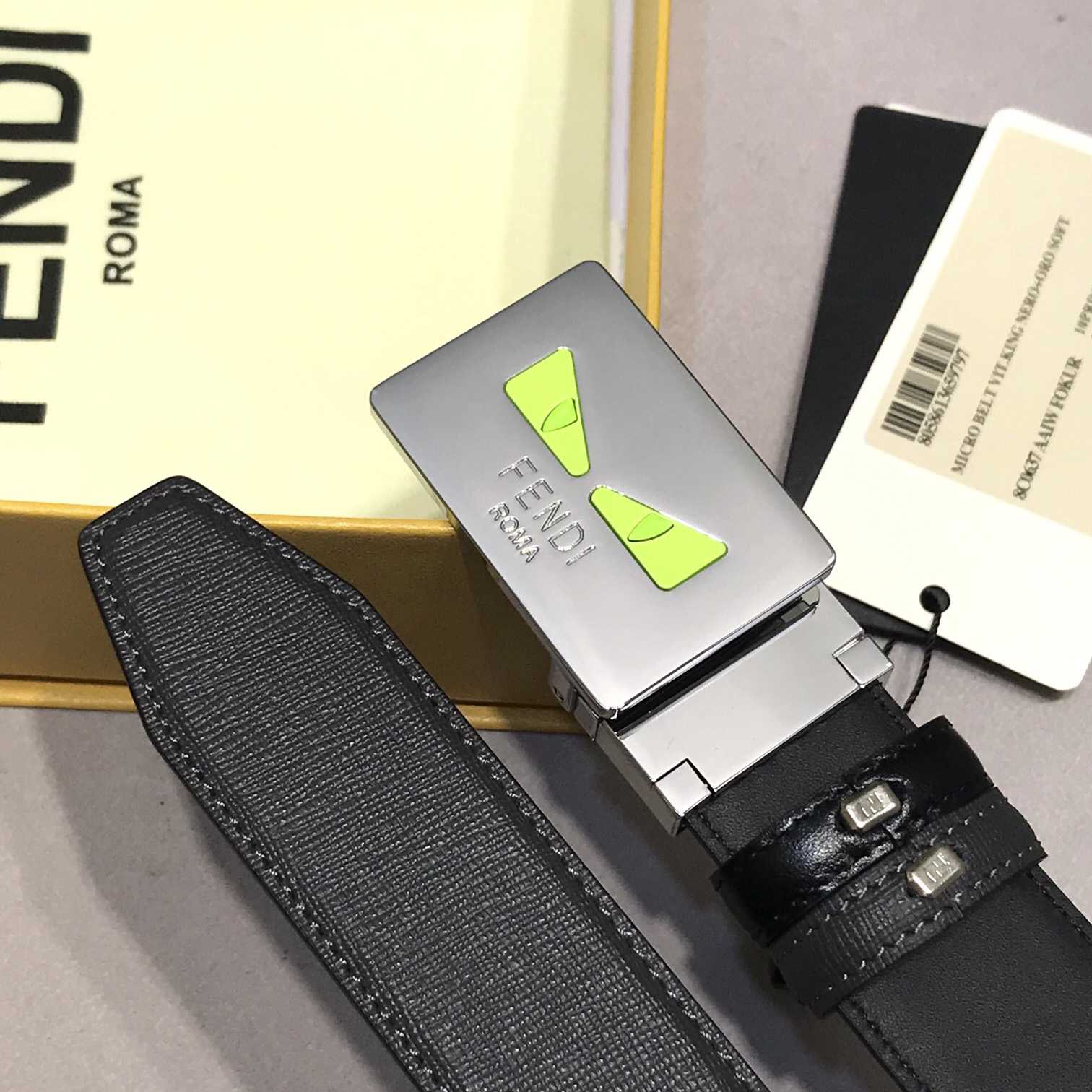 Fendi Leather Belt    35mm - DesignerGu