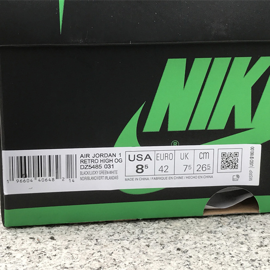 Air Jordan 1 High OG “Lucky Green” Sneaker    DZ5485-031 - DesignerGu