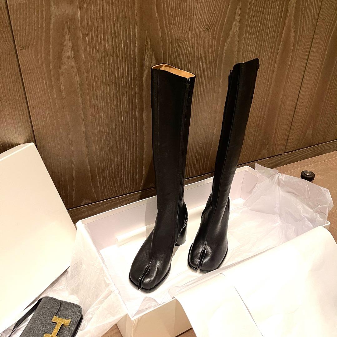 Maison Margiela Tabi 80mm Knee-High Boots - DesignerGu