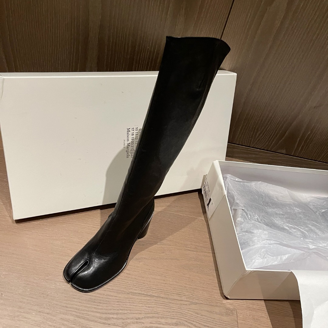 Maison Margiela Tabi 80mm Knee-High Boots - DesignerGu