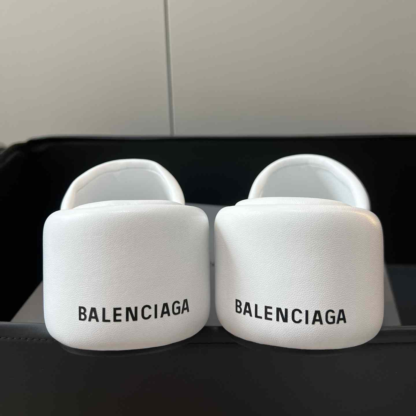 Balenciaga White Rise Wedge Sandals - DesignerGu