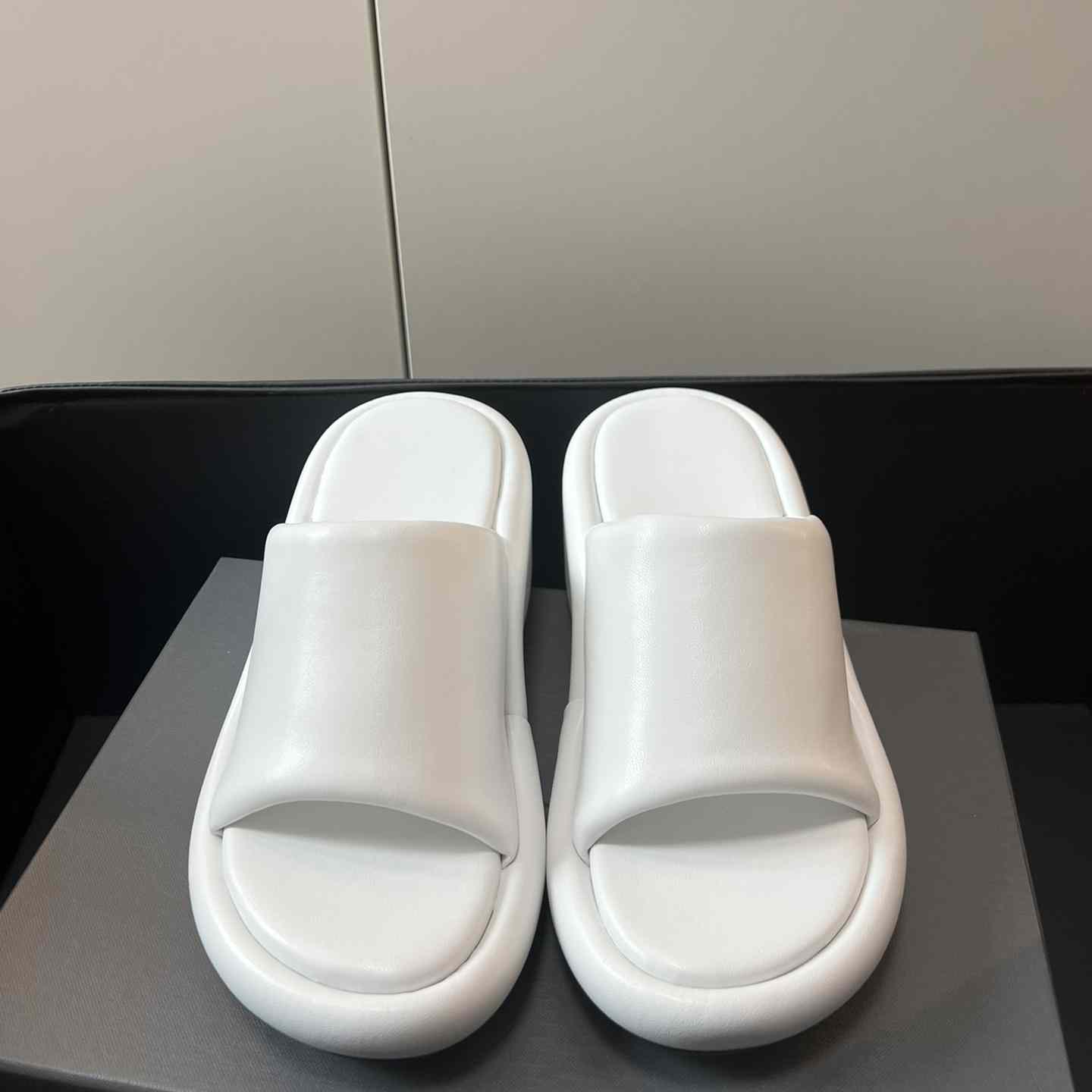 Balenciaga White Rise Wedge Sandals - DesignerGu