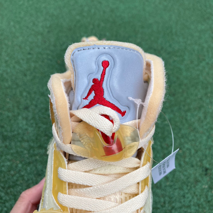 AirJordan 5 AJ5 x Off-White Ow Sneaker      DH8565-100 - DesignerGu