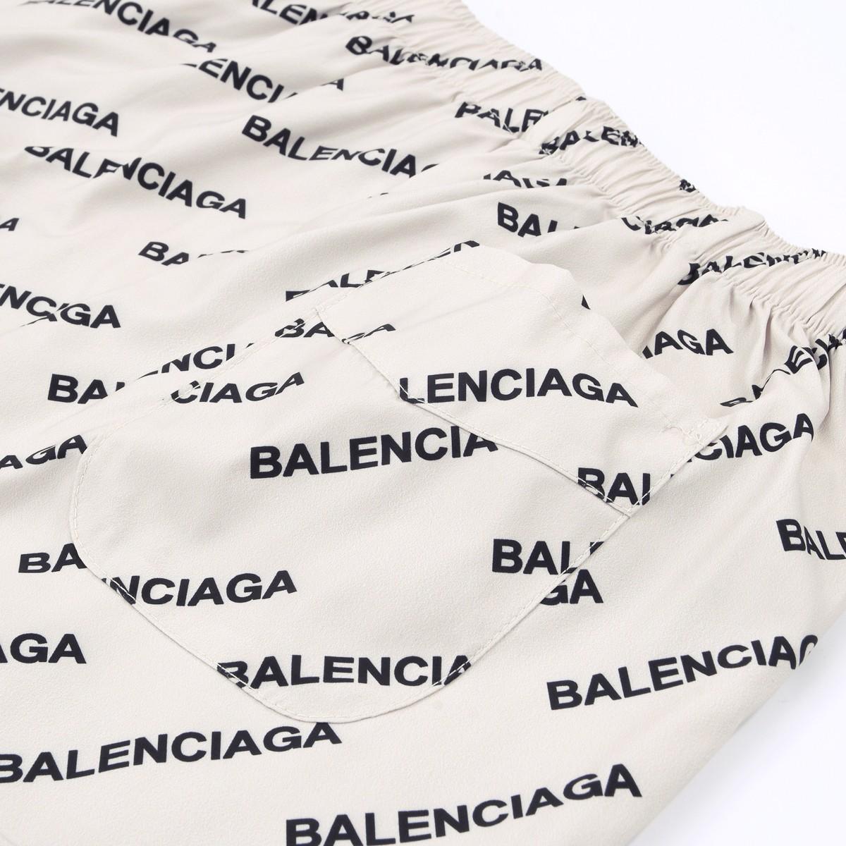 Balenciaga Logo Print Pyjama Trousers - DesignerGu