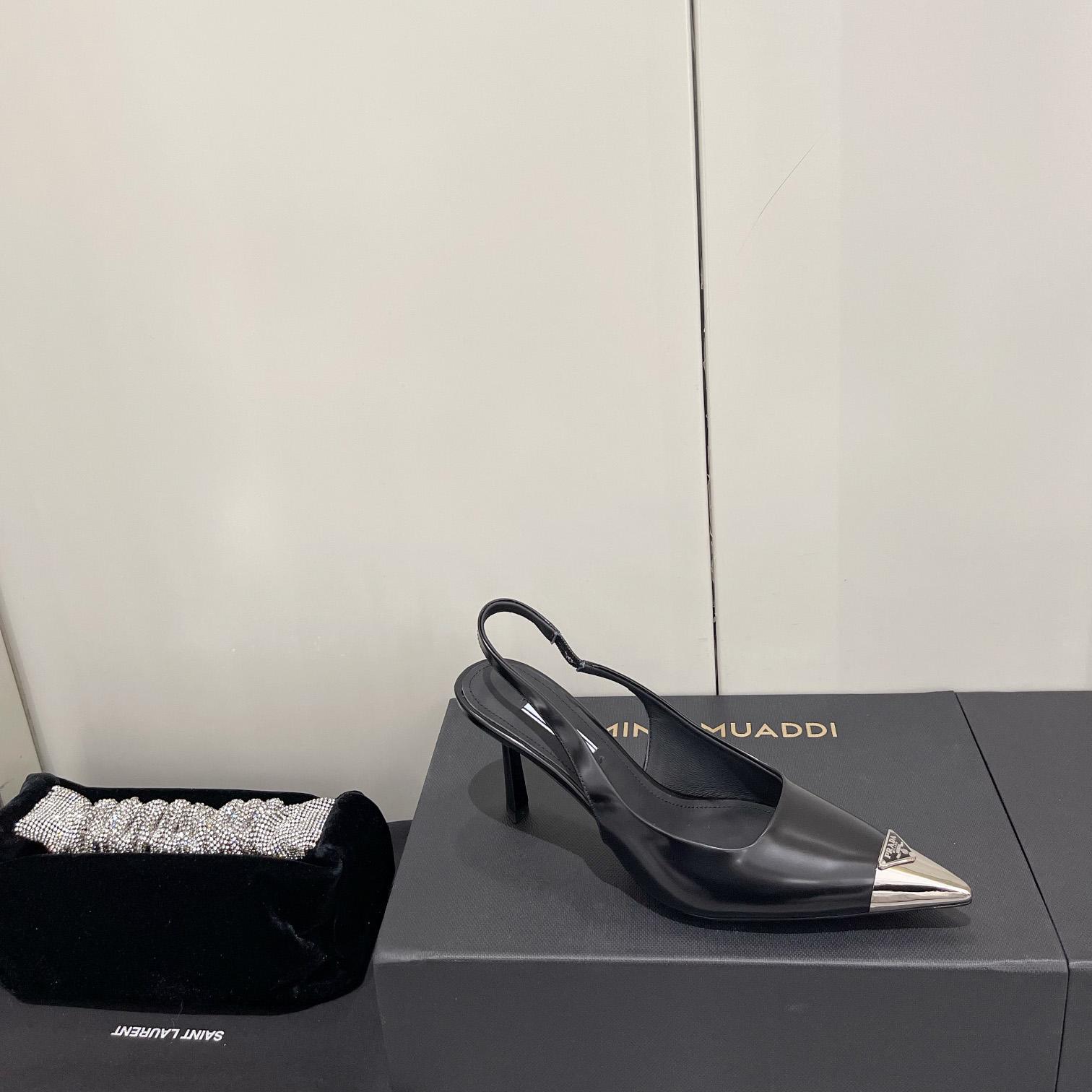 Prada 75mm Slingback Pump - DesignerGu