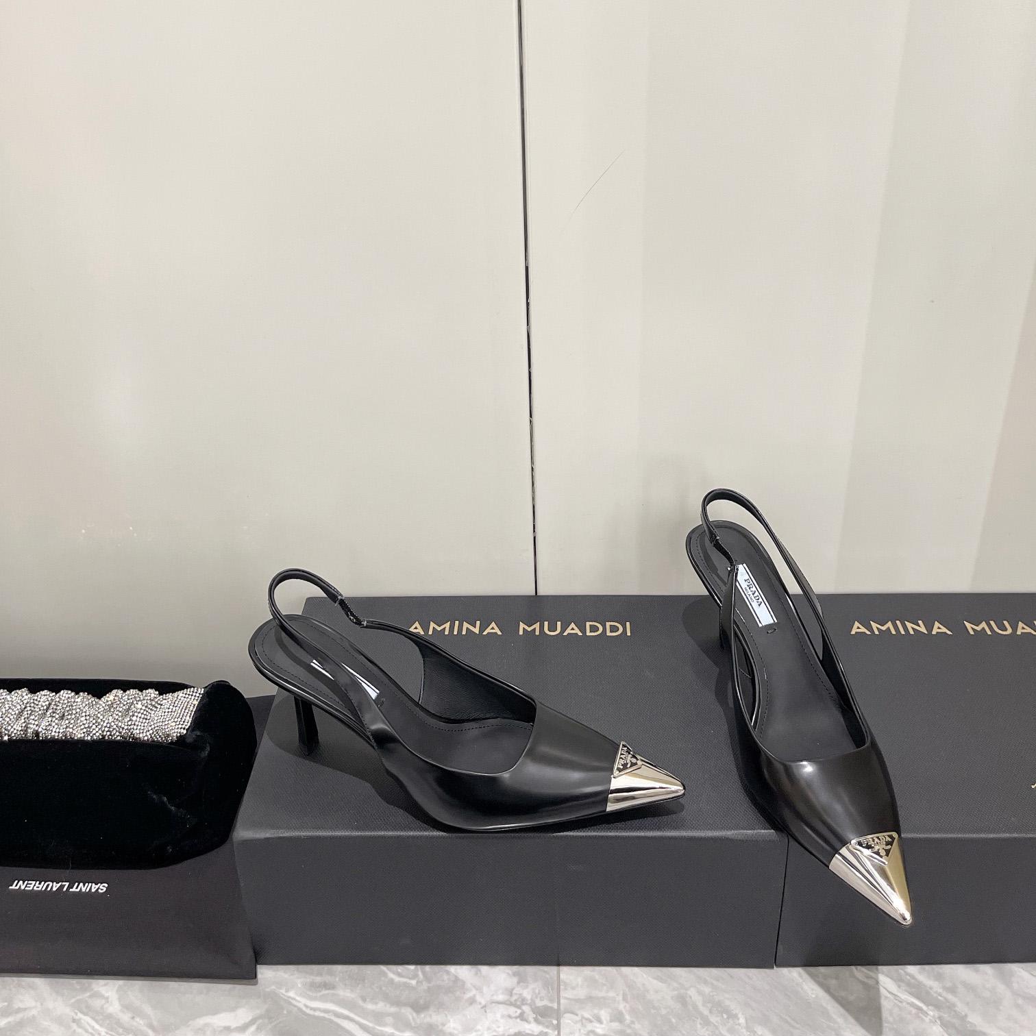 Prada 75mm Slingback Pump - DesignerGu