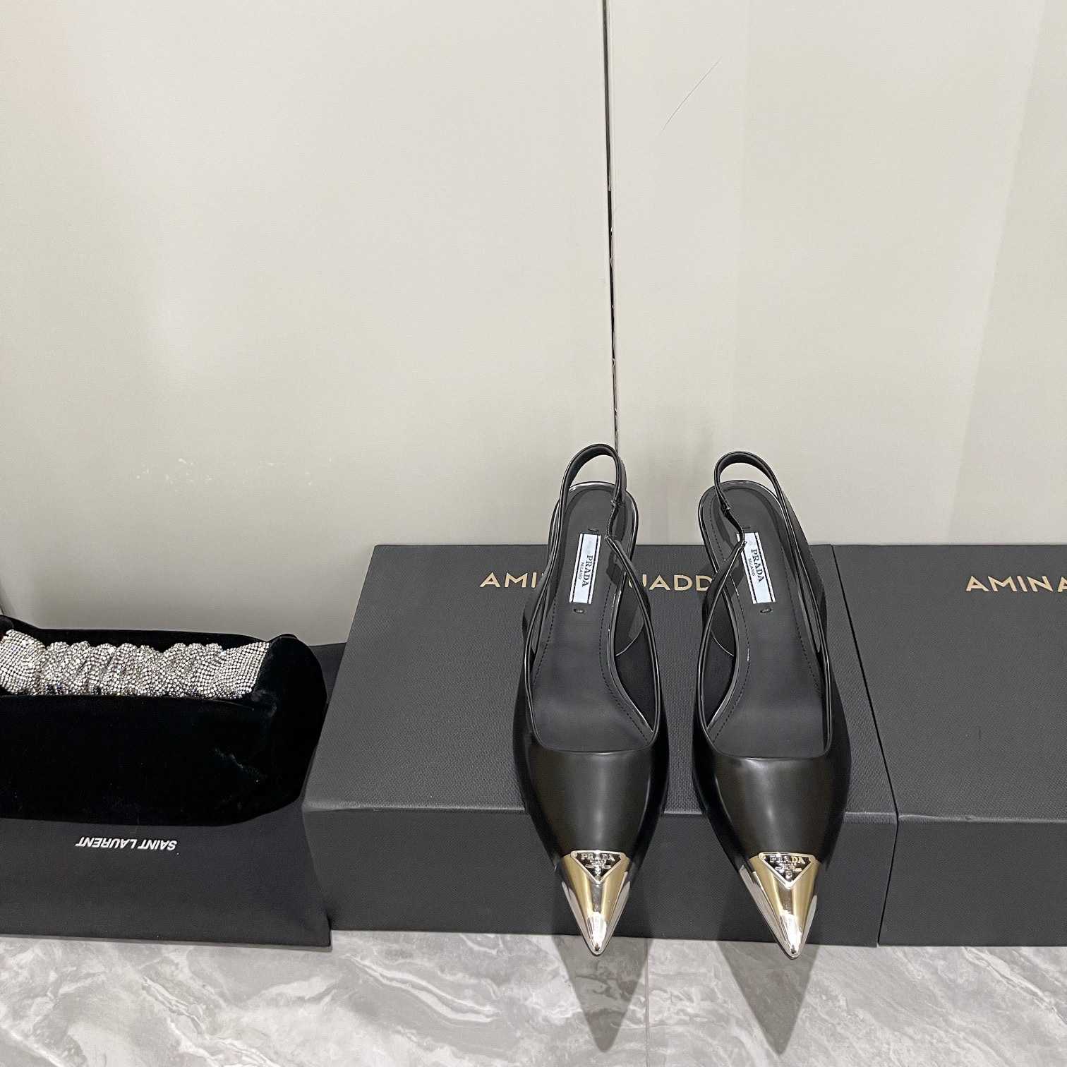 Prada 75mm Slingback Pump - DesignerGu