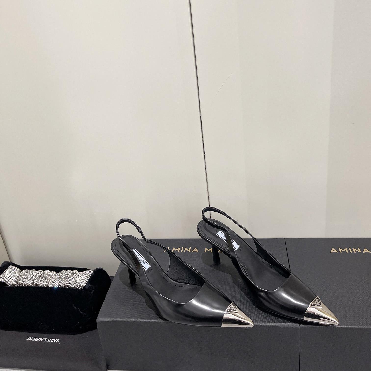 Prada 75mm Slingback Pump - DesignerGu