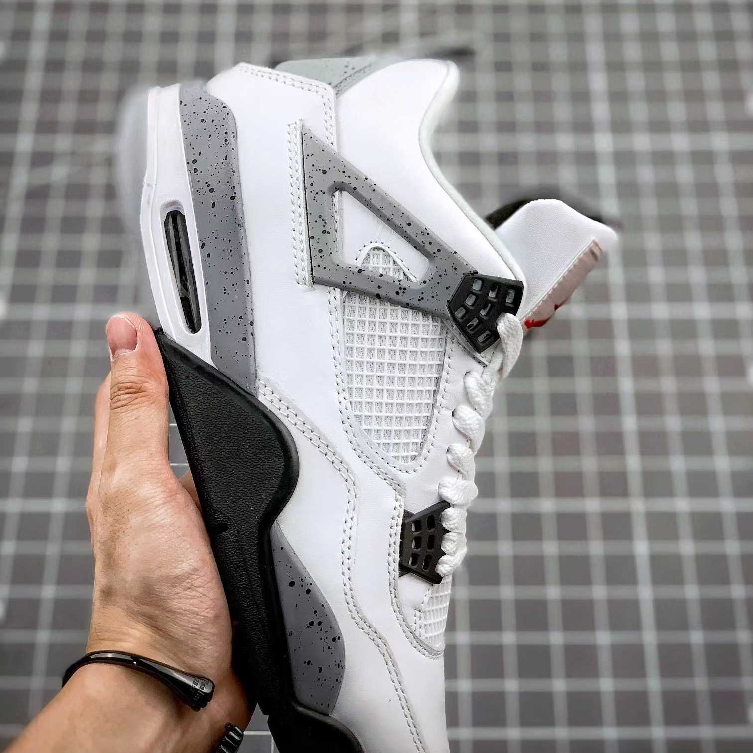 Air Jordan 4 Retro “White Cement” Cement” Sneaker      CZ5624 - DesignerGu