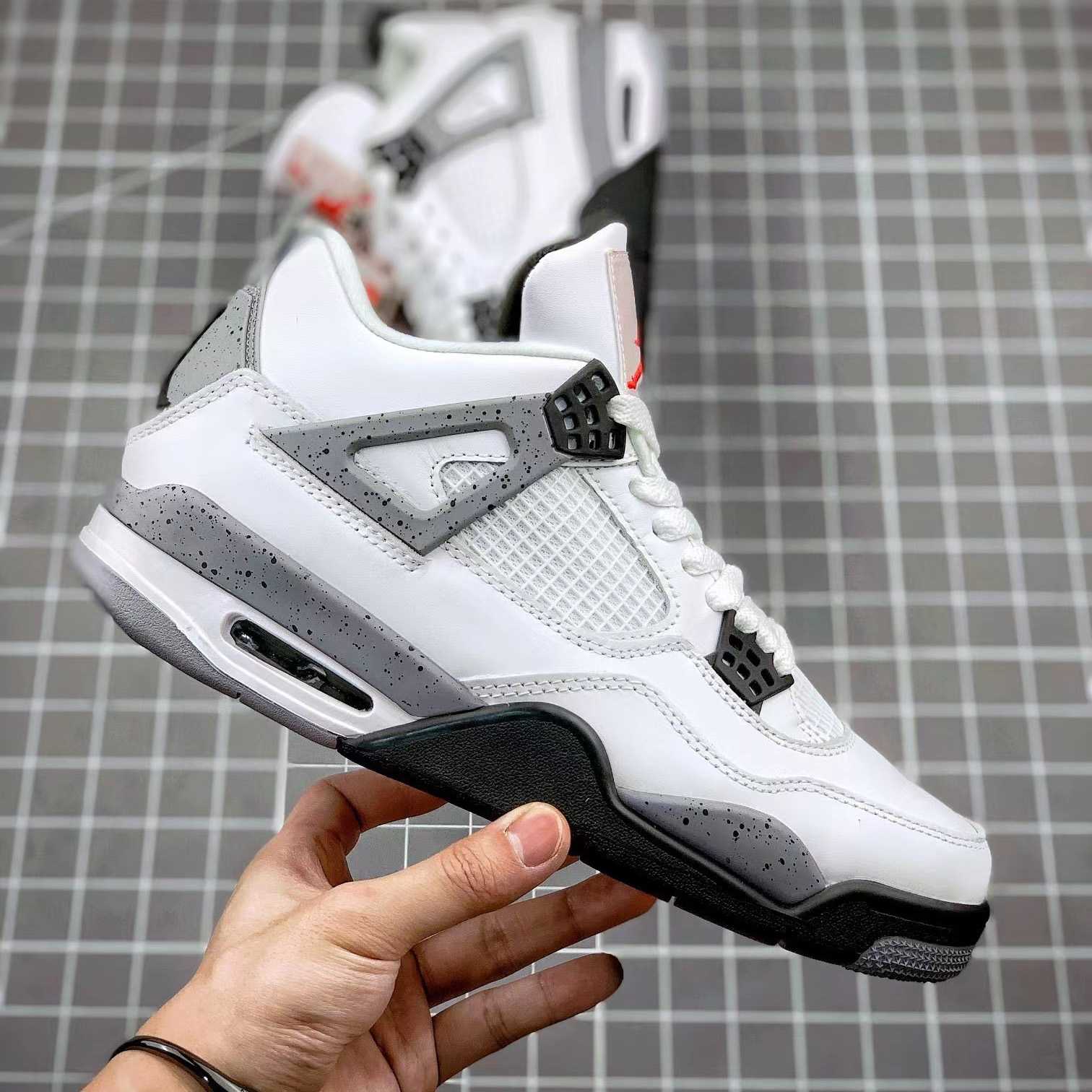 Air Jordan 4 Retro “White Cement” Cement” Sneaker      CZ5624 - DesignerGu