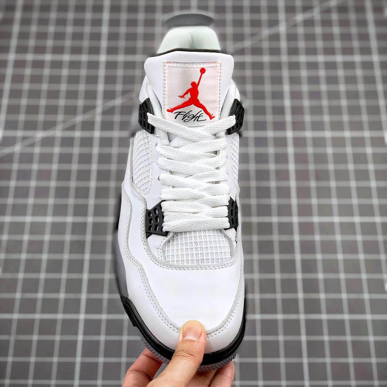 Air Jordan 4 Retro “White Cement” Cement” Sneaker      CZ5624 - DesignerGu