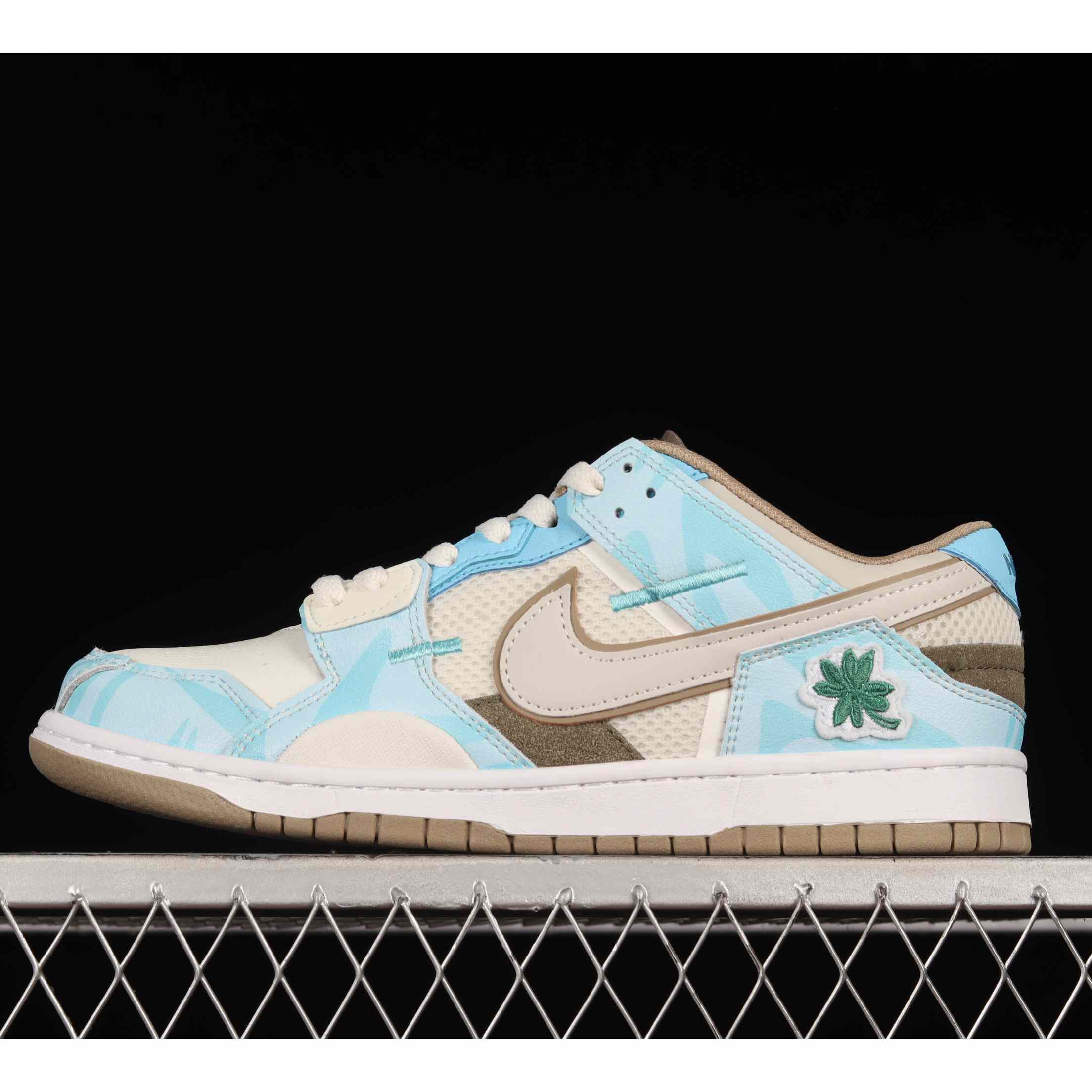 Nike Dunk Low Scrap Bone White Tiffany Green Sneaker      DH7450-102 - DesignerGu