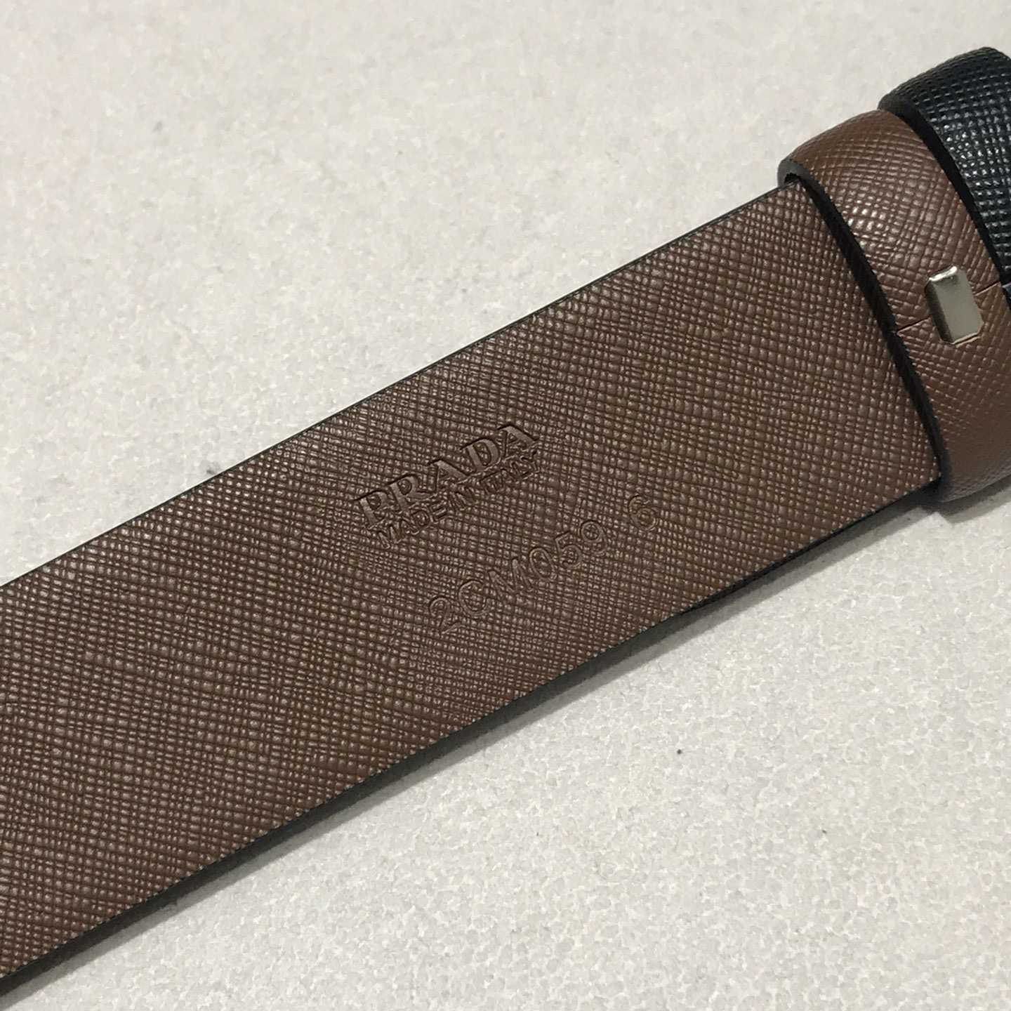 Prada Leather Belt - DesignerGu