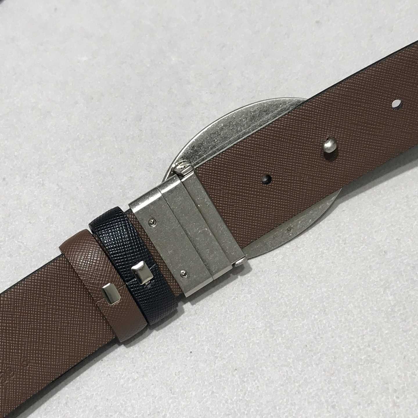 Prada Leather Belt - DesignerGu