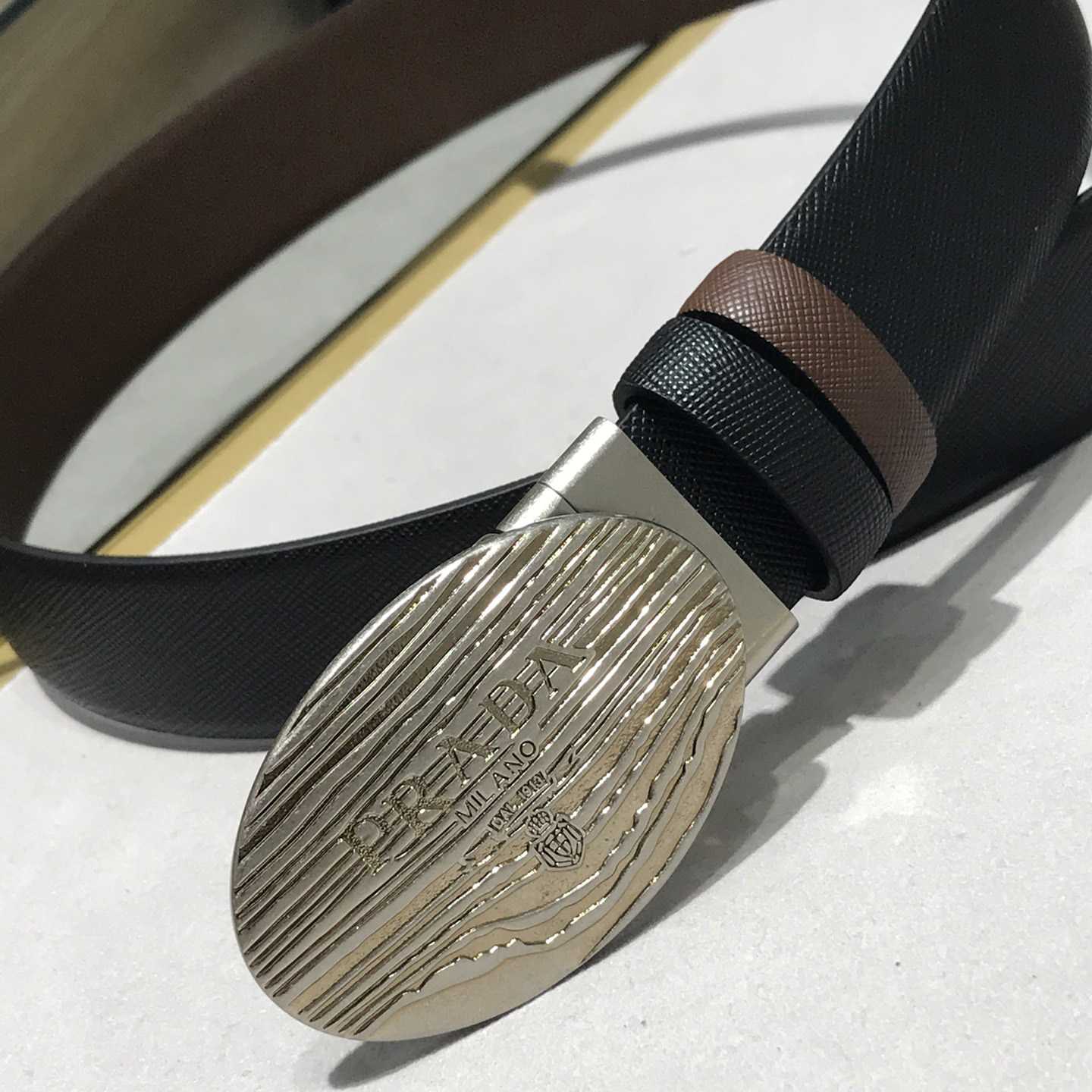 Prada Leather Belt - DesignerGu