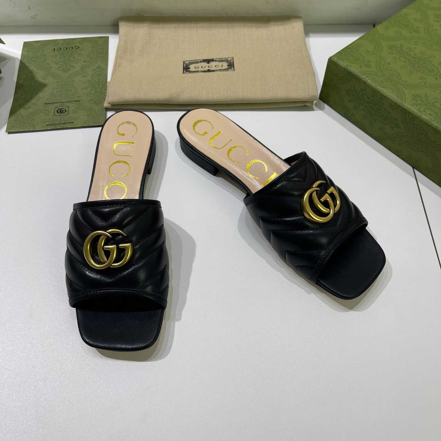 Gucci Women's Slide With Double G - DesignerGu