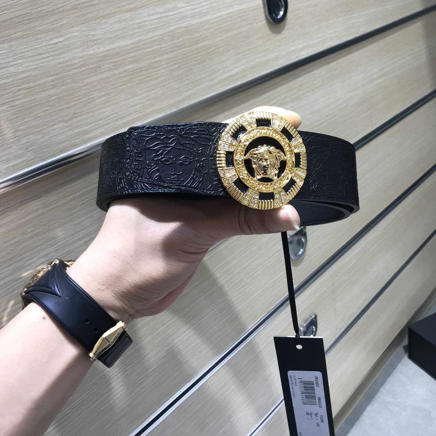 Versace Medusa Leathre Belt    39mm - DesignerGu