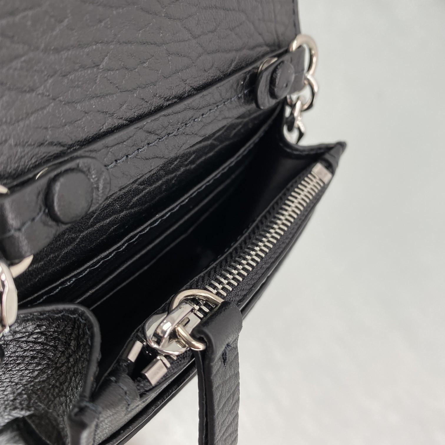 Maison Margiela Black Small Chain Strap Wallet Bag(10x9x3cmm) - DesignerGu