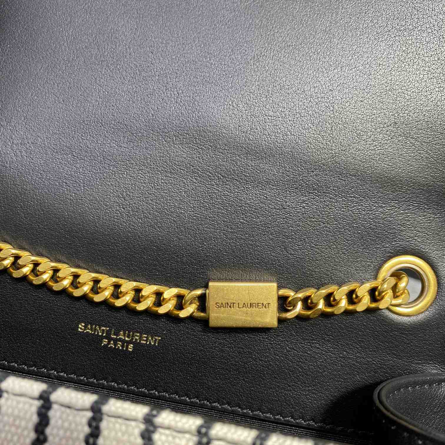 Saint Laurent Striped Small Chain Bag(20x13x5.5cm) - DesignerGu