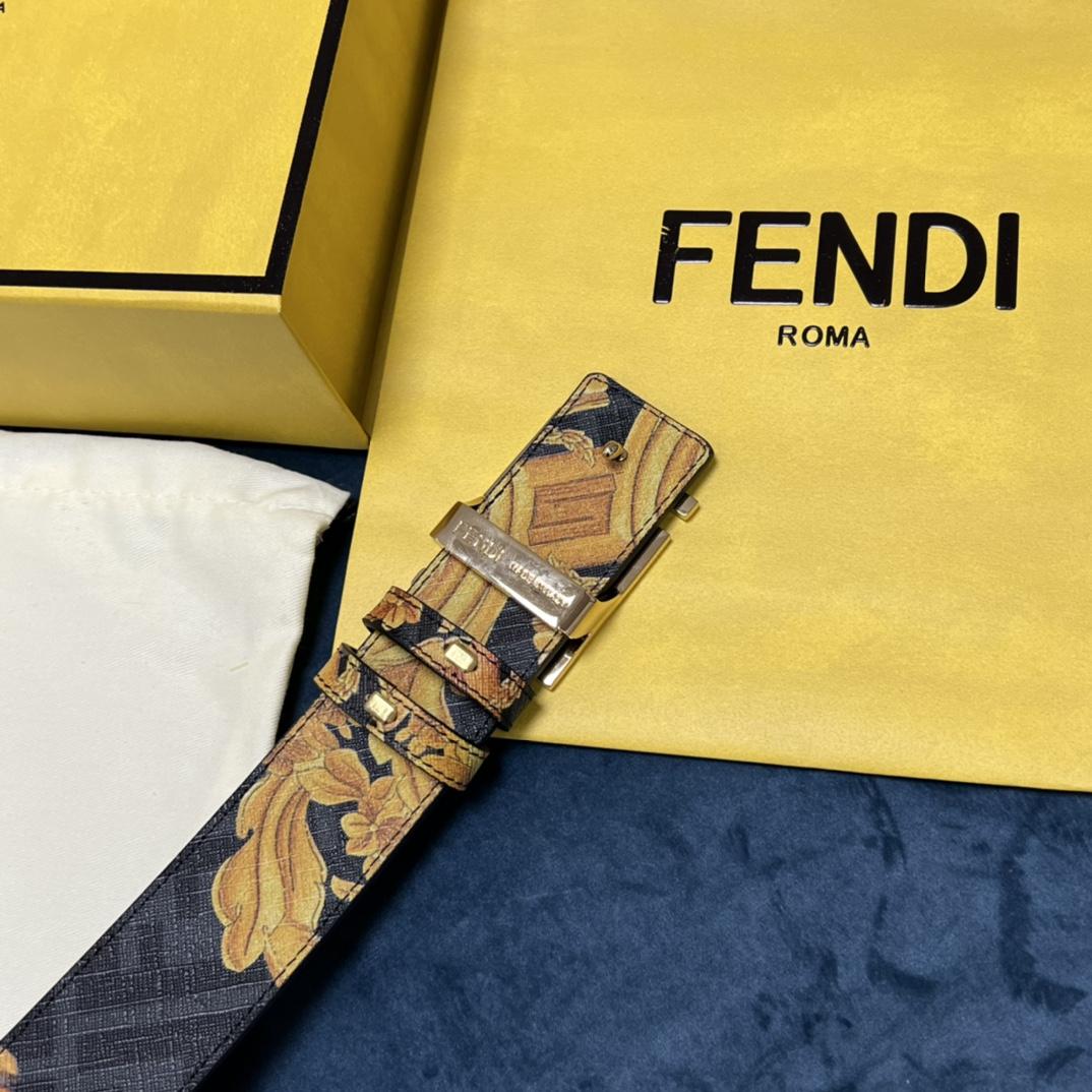 Fendi x Versace Fendace Reversible Belt - DesignerGu